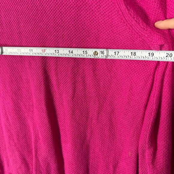 Gap Sweater Womens Large Pink Waffle Textured Preppy Classic Casual Basic Career - Picture 9 of 12